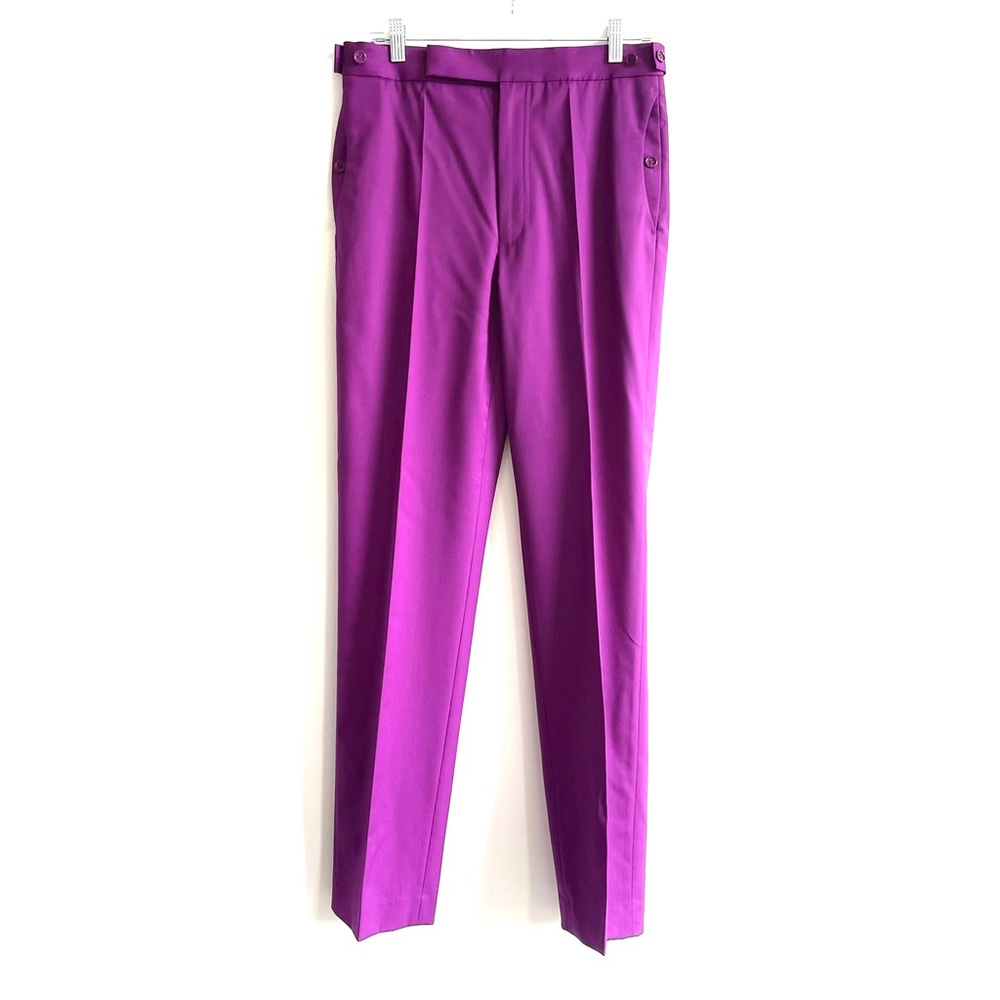 Helmut Lang purple ultra violet straight leg trouser pants Size 4
